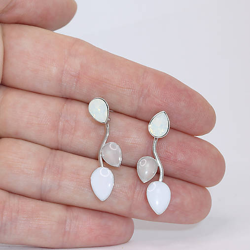 Kamienkové napichovacie náušnice