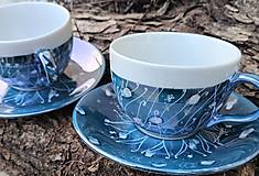 Nádoby - modré kávičkové pre dvoch - 18219130_