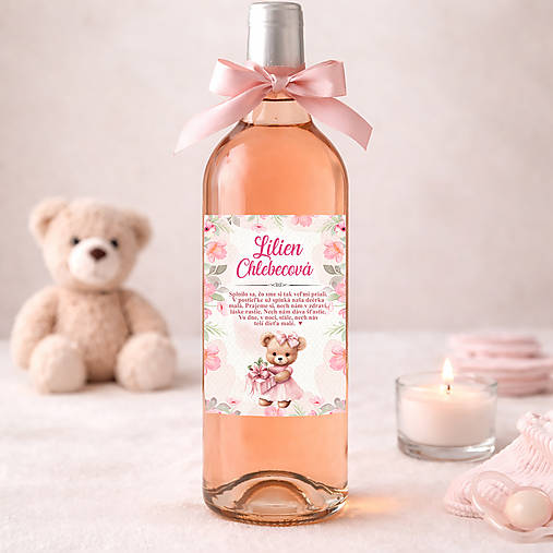 Samolepiaca etiketa "radostník" na víno/pálenku (básnička)