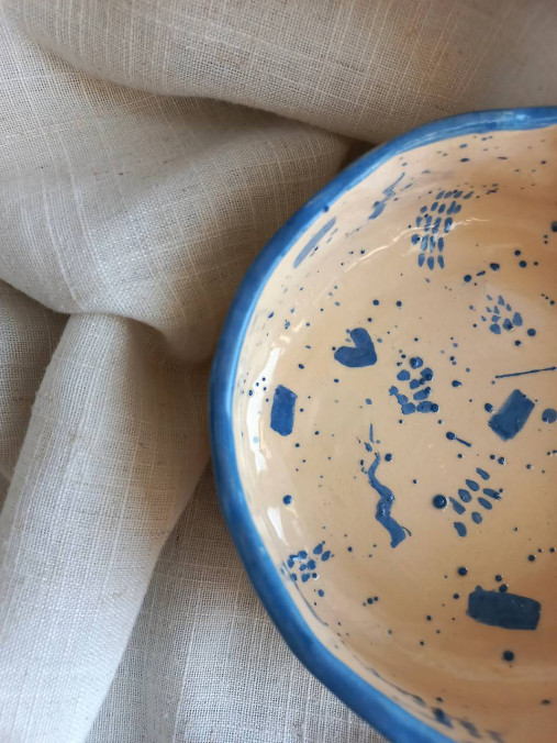 Nádoby - Raňajková miska "TERRA BOWL" (Modrá) - 18219932_