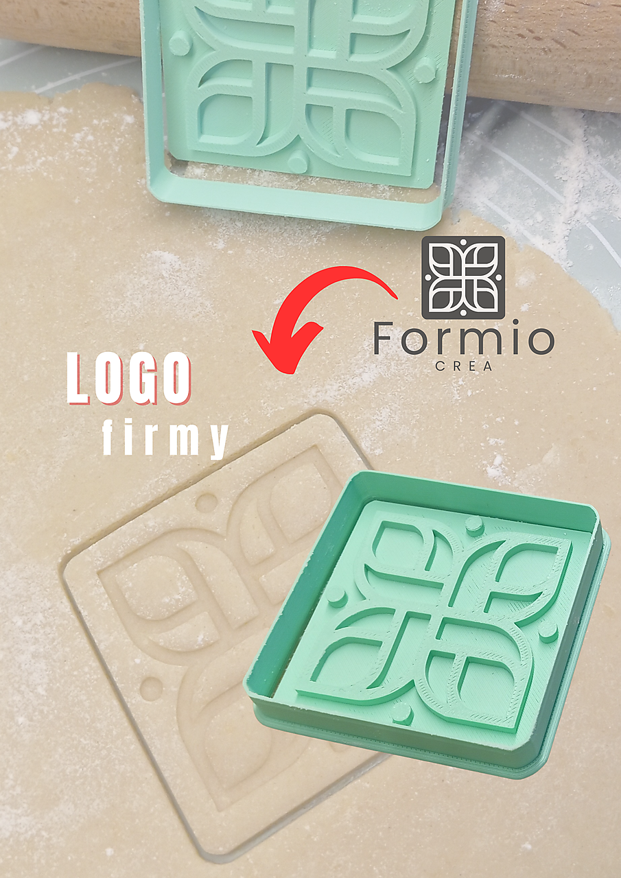 Vlastné logo ako vykrajovačka - vykrajovačka s logom na sušienky, fondán, marcipán, polymer