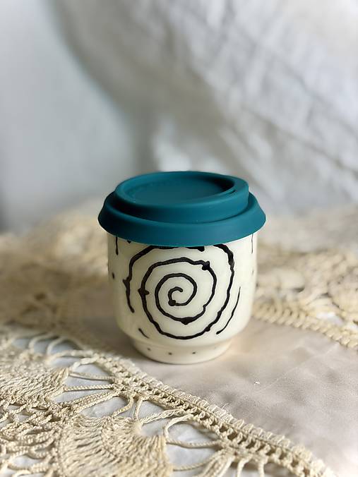 Keramický travel cup Love Peace