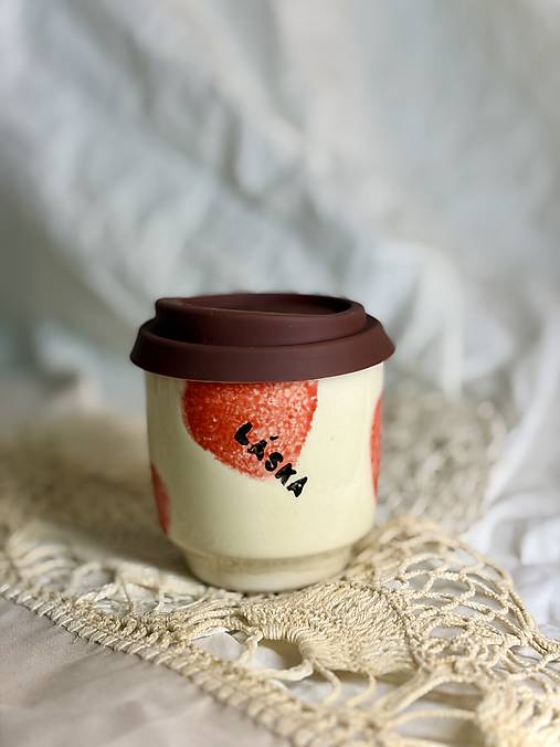 Keramický travel cup LÁSKA