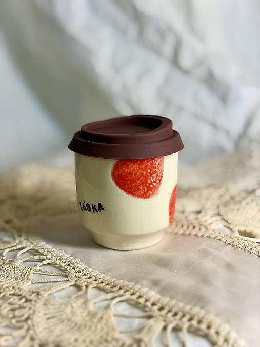 Keramický travel cup LÁSKA