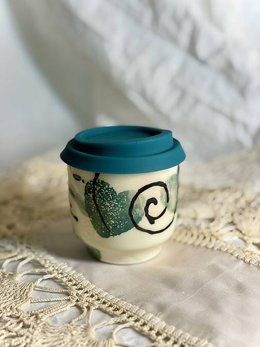 Keramický travel cup Spiral Love