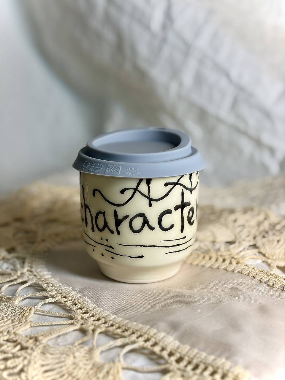 Keramický travel cup main character