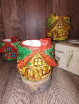 Sviečky - Sójová sviečka – Rozprávkový domček - 18219225_