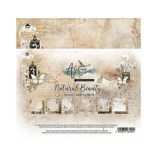 Papier - Scrapbook papier 8x8 Natural Beauty - 18222563_