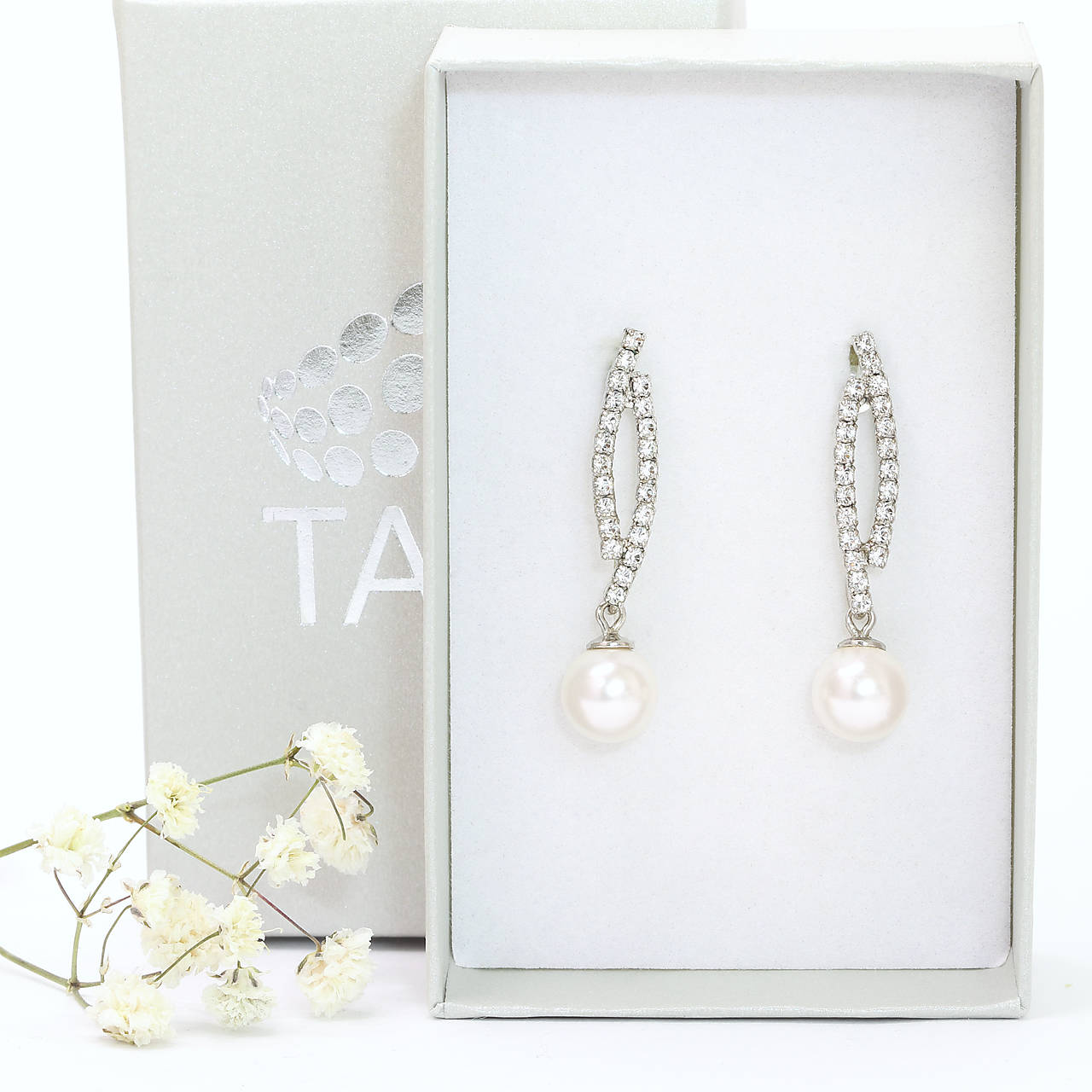 Kamienkové perlové náušnice