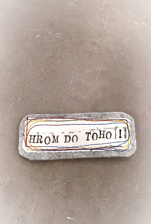 Magnetky - Hrom do toho! magnetka - 18221743_