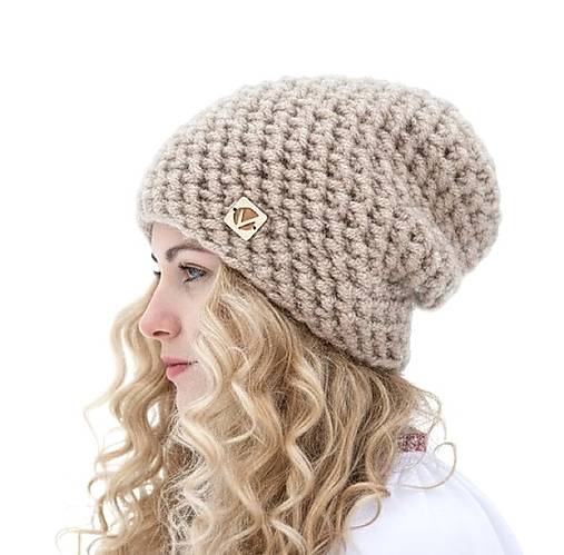 Čiapky, čelenky, klobúky - Čarovná zima - ručne háčkovaná čiapka bez žmolkov - 18221357_