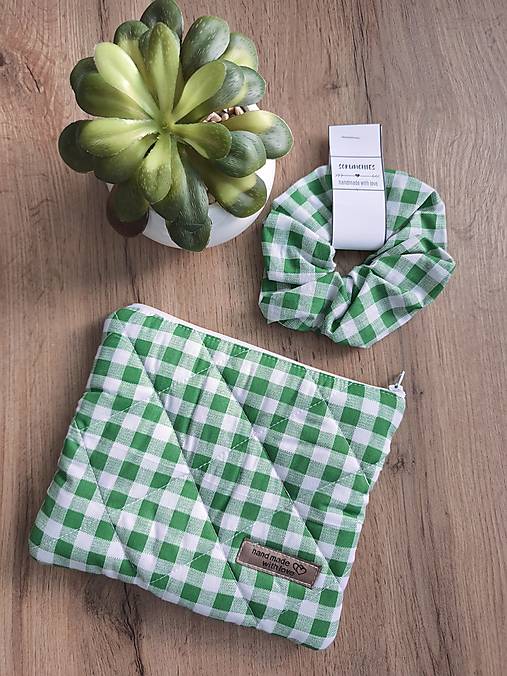 Taštičky - Kozmetická taštička + gumička - 18221907_