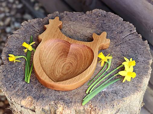 Dubová miska "sliepočka"