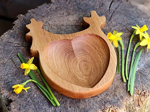 Dubová miska "sliepočka"