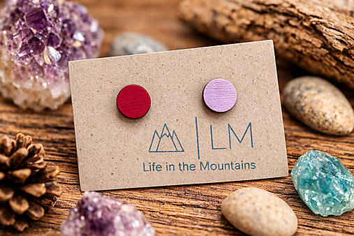 Náušnice - Dřevěnky - Pastelky - 18220816_