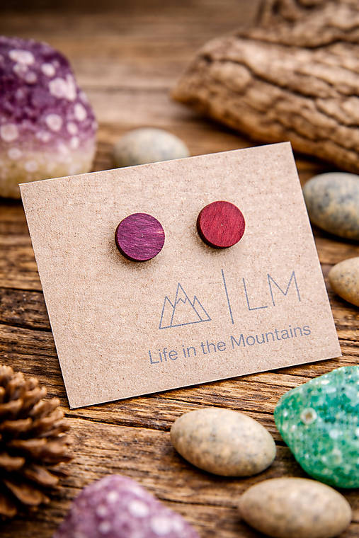 Náušnice - Dřevěnky - Pastelky - 18220818_