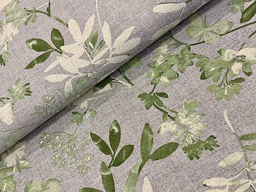 BAVLNA DEKOR LONETA / ZELENE LISTY