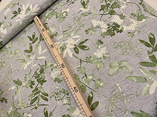 BAVLNA DEKOR LONETA / ZELENE LISTY