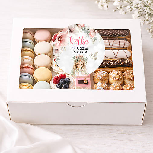 Okrúhle nálepky na koláče na 1.sv. prijímanie  40mm