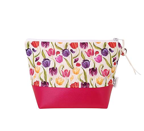 Taštičky - Taštička kozmetická Tulip - 18222804_