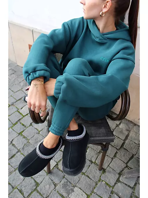 Mikiny - Mikina s kapucňou - SMARAGD - 18220706_