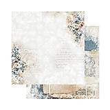 Papier - Scrapbook papier 8x8 In shades of blue - 18223344_