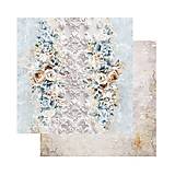 Papier - Scrapbook papier 8x8 In shades of blue - 18223348_
