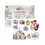 Papier - Scrapbook papier 8x8 In shades of blue - 18223349_