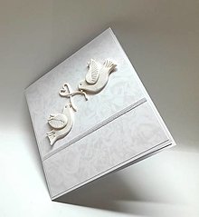 Papiernictvo - Blahoželanie ku svadbe ... holubice - 18224551_