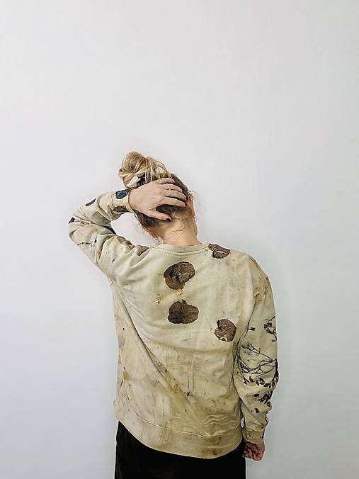 mikina ecoprint svetla