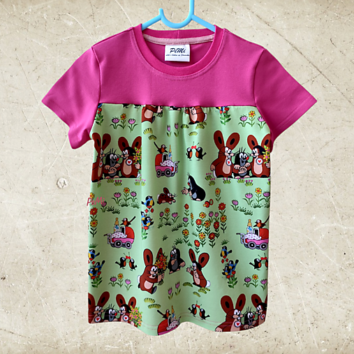 Detské oblečenie - Detská tunika Krtko na lúke – veľ. 104 - 18224159_