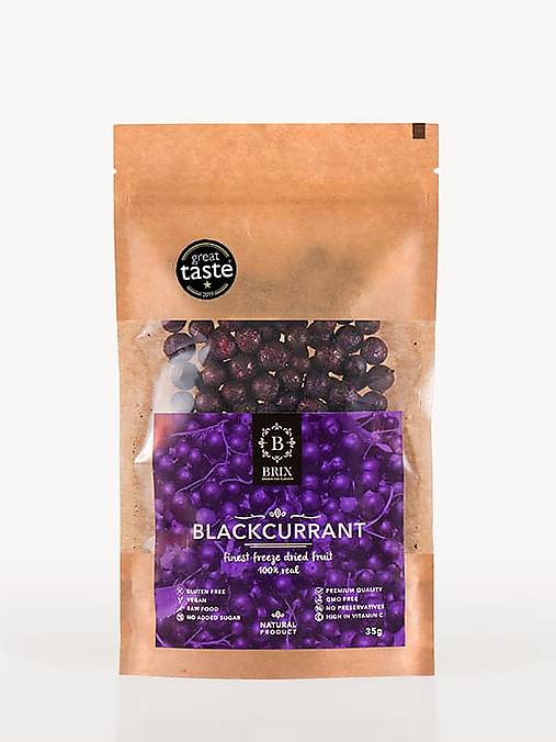 Mrazom sušená čierna ríbezľa