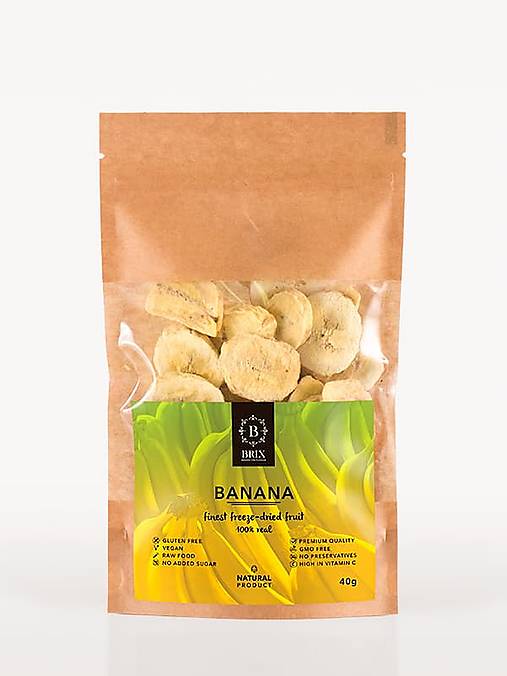 Mrazom sušený banán (40 g)