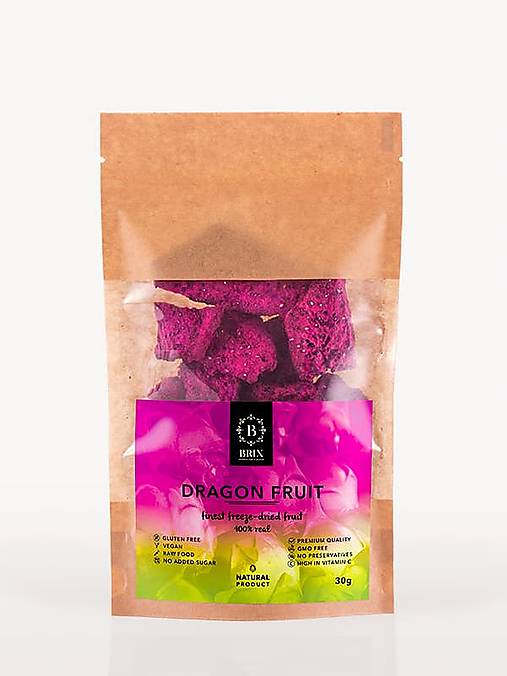 Mrazom sušená pitahaya (dračie ovocie)