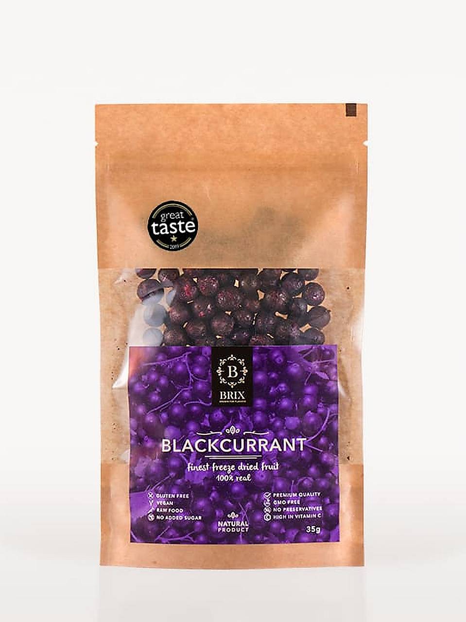 Mrazom sušená čierna ríbezľa