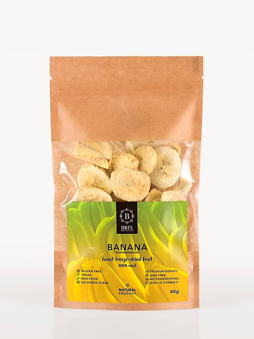 Mrazom sušený banán (40 g)