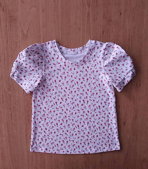 Detské oblečenie - Tričko drobné ružičky - 18224294_