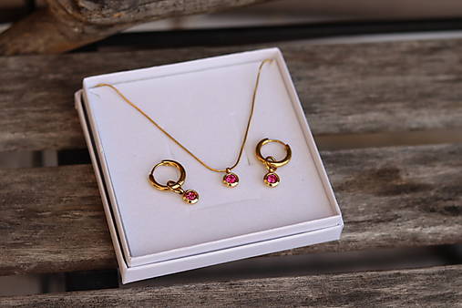 Súprava náhrdelník a náušnice zirkón