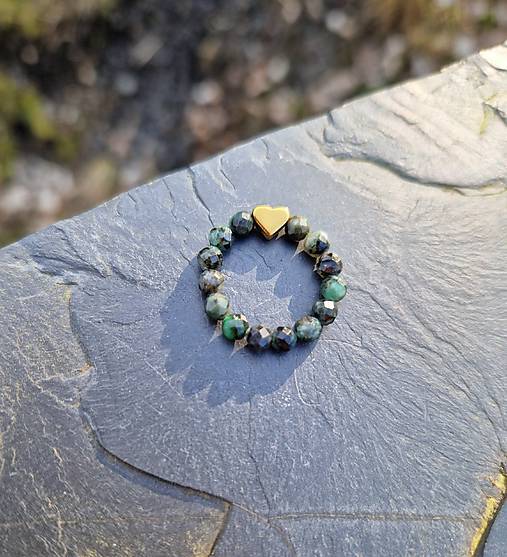 Prstene - Prsteň*smaragd*srdiečko - 18223627_