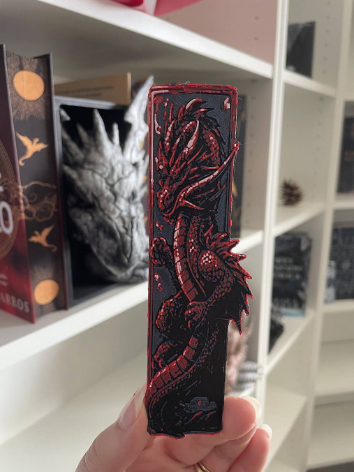 Papiernictvo - Knižná záložka s motívom draka #1 - 18223647_