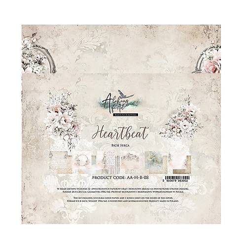 Papier - Scrapbook papier 8x8 Heartheat - 18226540_