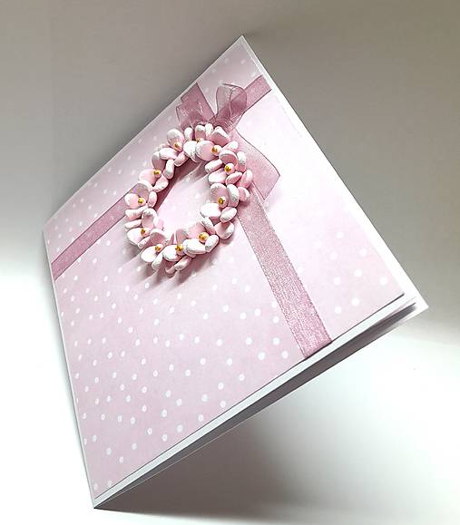 Papiernictvo - Pohľadnica / Blahoželanie ... jarný venček - 18227238_