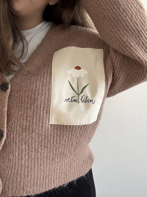 Upcyklovaný sveter VEĽMI ĽÚBIM