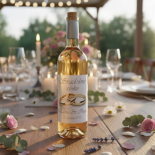 Etikety na flaše a výslužky 7,5x10 cm -vodeodolná fólia s lamináciou