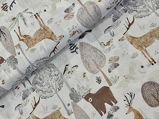 100% BAVLNA/ ZVIERATKA V LESE