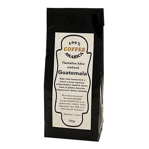 Káva Guatemala - 100% Arabica