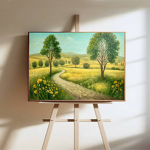 Obrazy - Poľnou cestičkou II_50x70 - 18225810_