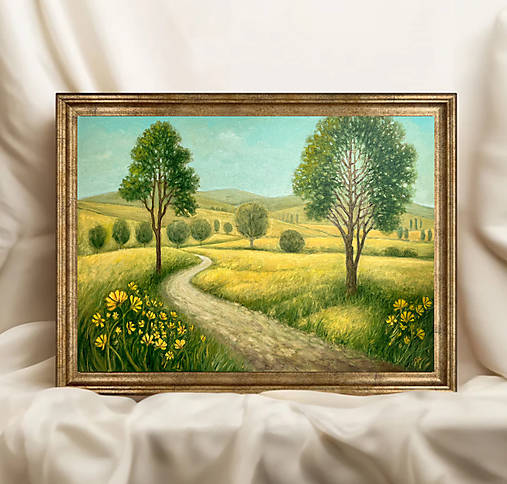 Obrazy - Poľnou cestičkou II_50x70 - 18225863_