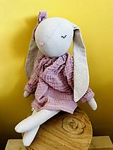 Hračky - Zajka Maja- mojkáčik (ružové šaty) - 18227686_