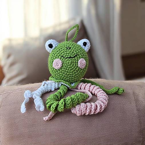 Hračky - Žabka do ručičky - 18227543_